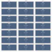 Étiquettes de adresse invités transparents, couleu (Devant)