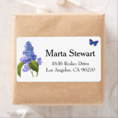 Étiquettes de adresse Lilac et Butterfly (En situation)