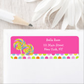 Étiquettes de adresse Lollipop (En situation)