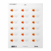 Étiquettes de adresse Maple Leaf (Feuille entière)