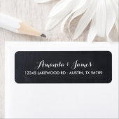Étiquettes de adresse Mariage de tableau de bord s (En situation)