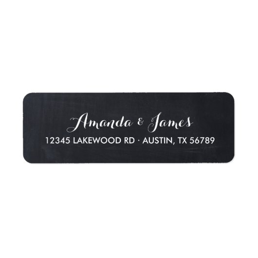 Étiquettes de adresse Mariage de tableau de bord s (Devant)