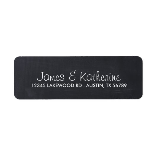 Étiquettes de adresse Mariage de tableau de bord s (Devant)