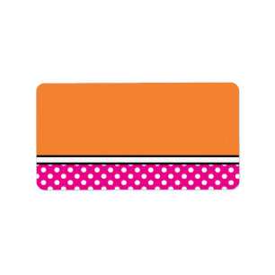 Étiquettes de adresse Mariage Polka Dot