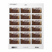 Étiquettes de adresse Mariage Rustique (Feuille entière)