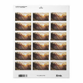 Étiquettes de adresse Mariages de automne du champ (Feuille entière)