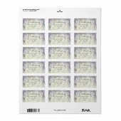 Étiquettes de adresse Mariages de bois Floral (Feuille entière)