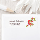 Étiquettes de adresse Mariages de fleurs d'arbre r (En situation)