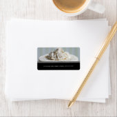 Étiquettes de adresse mariages de gâteaux (En situation)