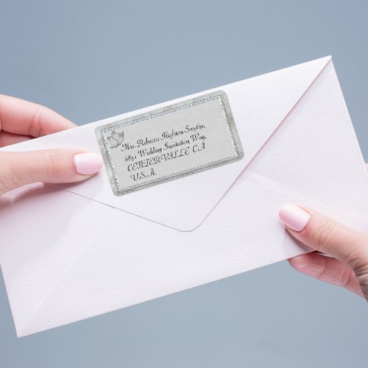 Étiquettes de adresse Mariages de Silver Bells