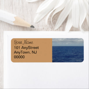 Étiquettes de adresse Mariages des vagues d'océan