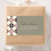 Étiquettes de adresse Mariages élégants Retro chic (En situation)