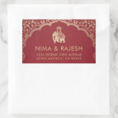 Étiquettes de adresse Mariages indiens, Stickers M (Sac)
