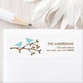 Étiquettes de adresse Mariages Inséparables (En situation)
