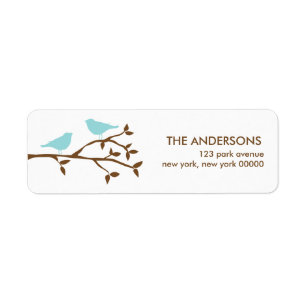 Étiquettes de adresse Mariages Inséparables