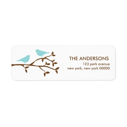 Étiquettes de adresse Mariages Inséparables (Devant)