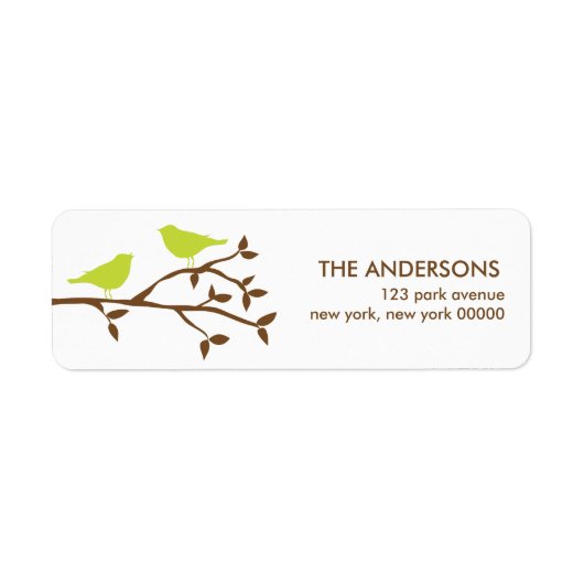 Étiquettes de adresse Mariages Inséparables (Devant)