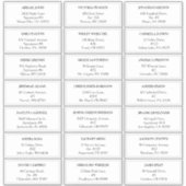 Étiquettes de adresse Mariages modernes (Devant)