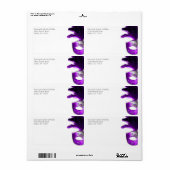 Étiquettes de adresse masqués (Feuille entière)