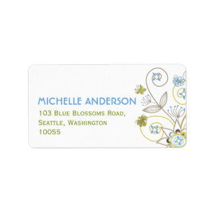 Étiquettes de adresse mignons de baby shower de