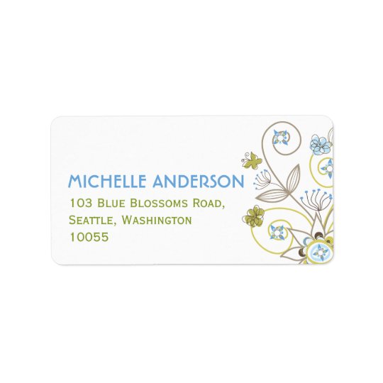 Étiquettes de adresse mignons de baby shower de