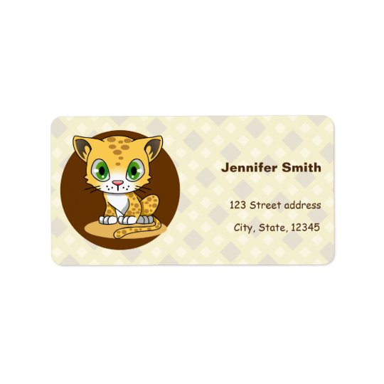 Étiquettes de adresse mignons de bande dessinée de