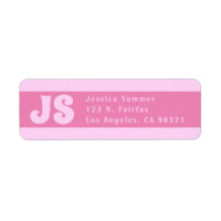 Étiquettes de adresse mignons de retour de rose