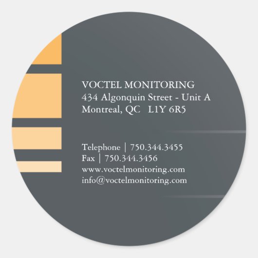 Étiquettes de adresse modernes (Devant)