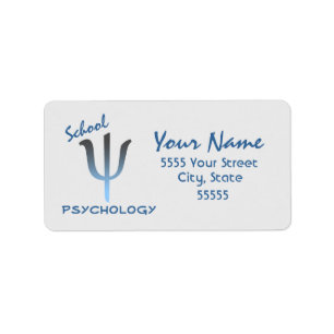 Étiquettes de adresse modernes de psychologie