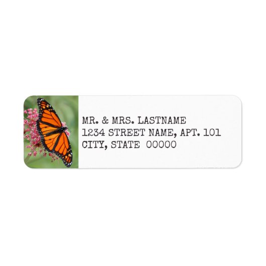 Étiquettes de adresse Monarch Butterfly (Devant)