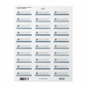 Étiquettes de adresse nautiques (Feuille entière)