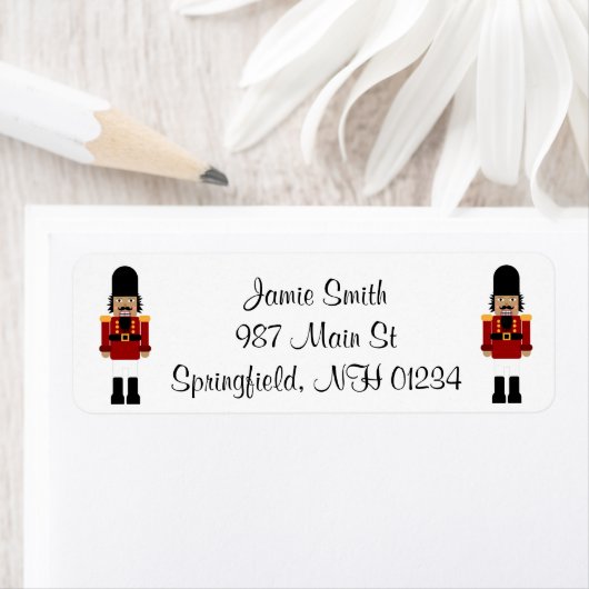 Étiquettes de adresse Nutcracker (En situation)
