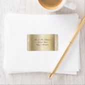 Étiquettes de adresse officiels Mariages d'or au c (En situation)