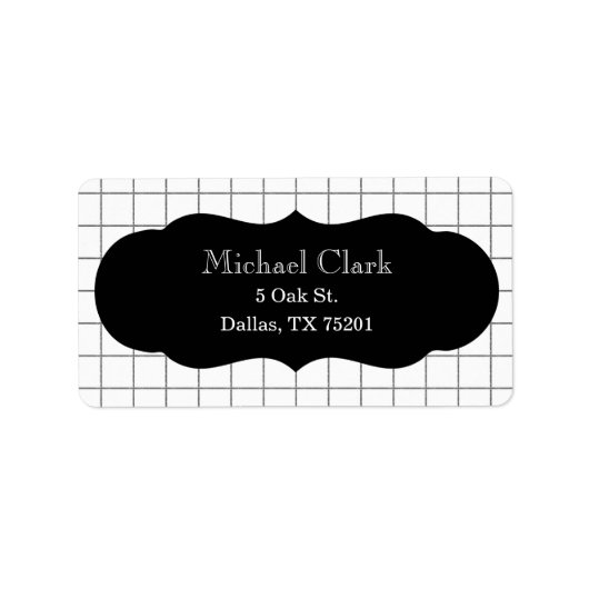 Étiquettes de adresse personnalisables du papier g (Devant)