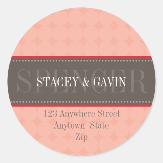 ÉTIQUETTES DE ADRESSE PERSONNALISÉS :: bande décor (Devant)