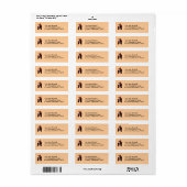 Étiquettes de adresse personnalisés - Bassett Houn (Feuille entière)