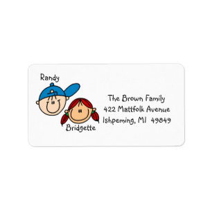 Étiquettes de adresse personnalisés de couples
