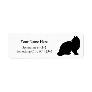 Étiquettes de adresse personnalisés de la silhouet