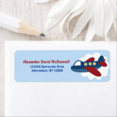 Étiquettes de adresse personnalisés de l'avion (En situation)