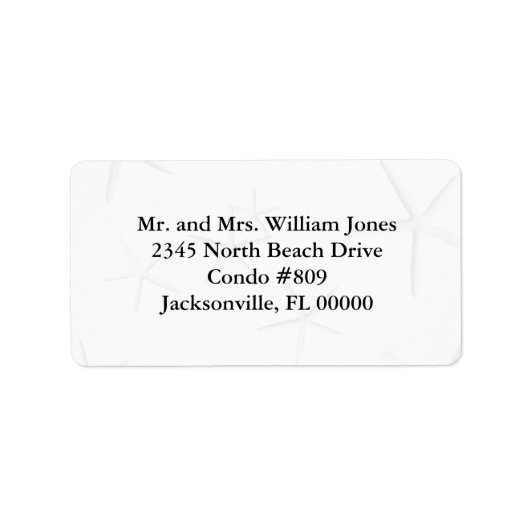 Étiquettes de adresse personnalisés de poisson-Sta (Devant)