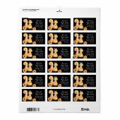 Étiquettes de adresse personnalisés d'écureuil dou (Feuille entière)