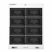 Étiquettes de adresse personnalisés du tableau de  (Feuille entière)