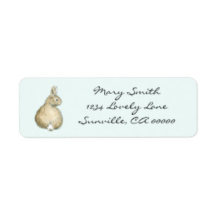 Étiquettes de adresse personnalisés par lapin