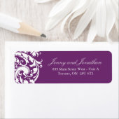Étiquettes de adresse Phlox RSVP (En situation)