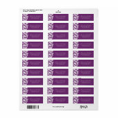 Étiquettes de adresse Phlox RSVP (Feuille entière)