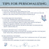 Étiquettes de adresse photo à la mode Denim Birthd