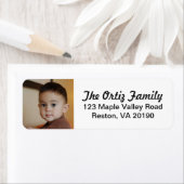 Étiquettes de adresse photo personnalisés (En situation)