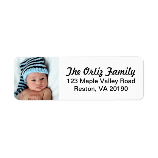 Étiquettes de adresse photo personnalisés (Devant)