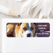 Étiquettes de adresse Pitbull (En situation)