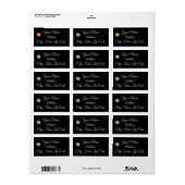 Étiquettes de adresse Pleine lune (Feuille entière)